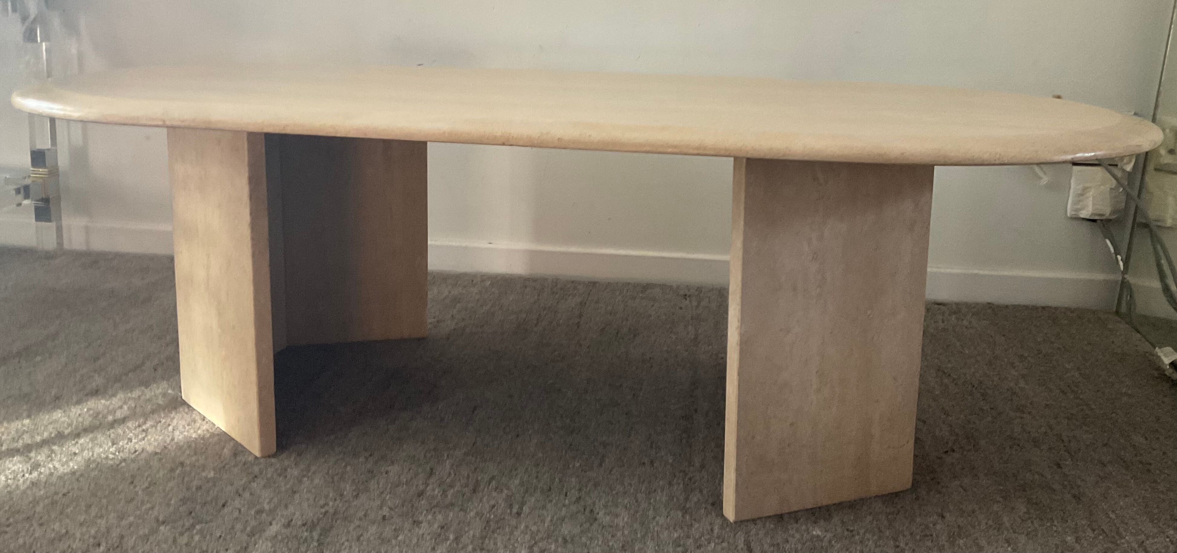 Travertine coffee table from the 70s