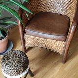 Rattan armchairs