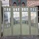4 Art Nouveau partition doors + transom