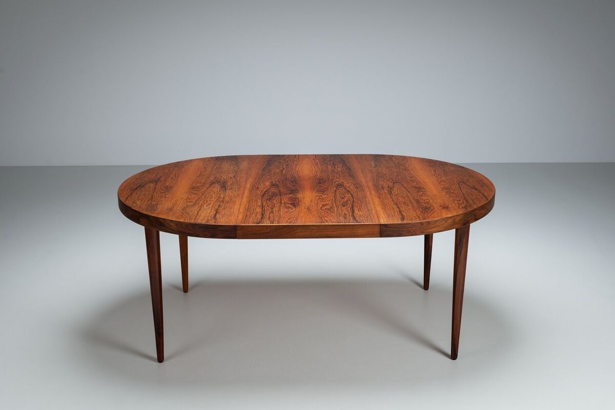 Kai Kristiansen dining table in rosewood Villy Schou Andersen Denmark 1960