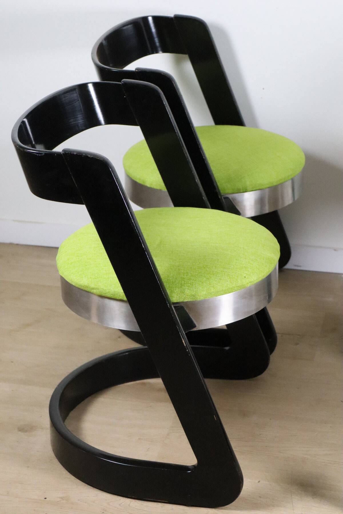 Dining room set Willy Rizzo – Table & Chairs – 1970s