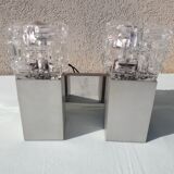 Pair of 70's wall lamps