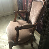 Fauteuil cabriolet en velours