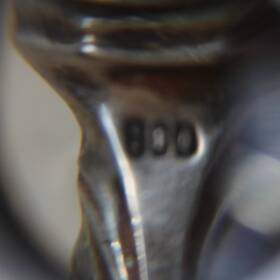 Set of knives and forks for fruits.