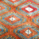 Old oriental rug made hands 280x195cm