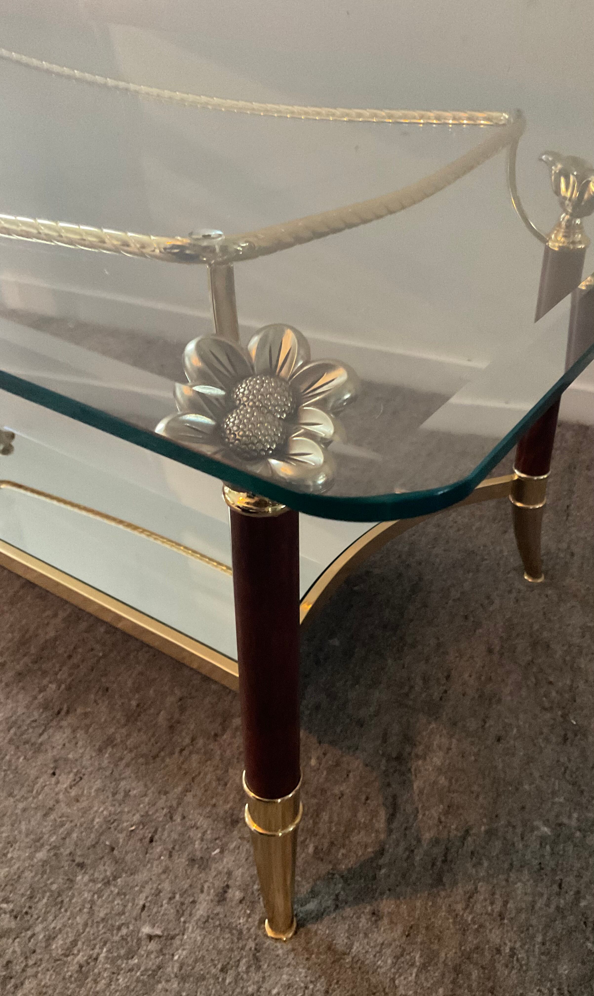 Italian coffee table Hollywood Regency style of the 70s