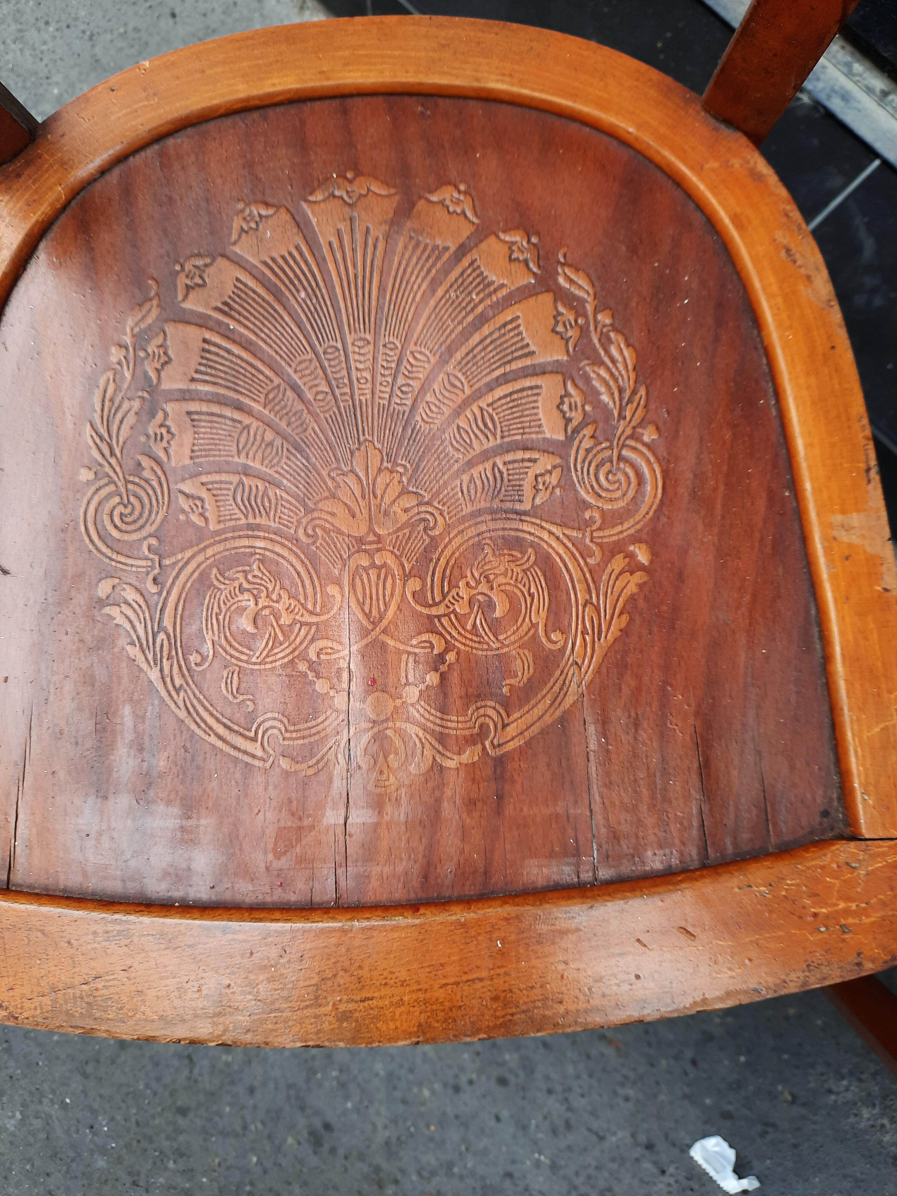 Pair of vintage bistro chairs