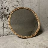 Wicker mirror from the 60s
