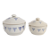 Set of 2 vintage ceramic terrines from Saint-Uze, Art Deco.
