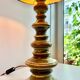 Space Age Pagoda Shaped Fat Lava Lamp with Gradient Green Glaze