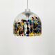 Large Colorful Murano Glass Pendant Lamp