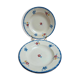 Set of 2 vintage deep plates Digoin Sarreguemines Marie-lou Terre de Fer
