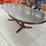 Baumann table + 2 wooden extensions ep 1970