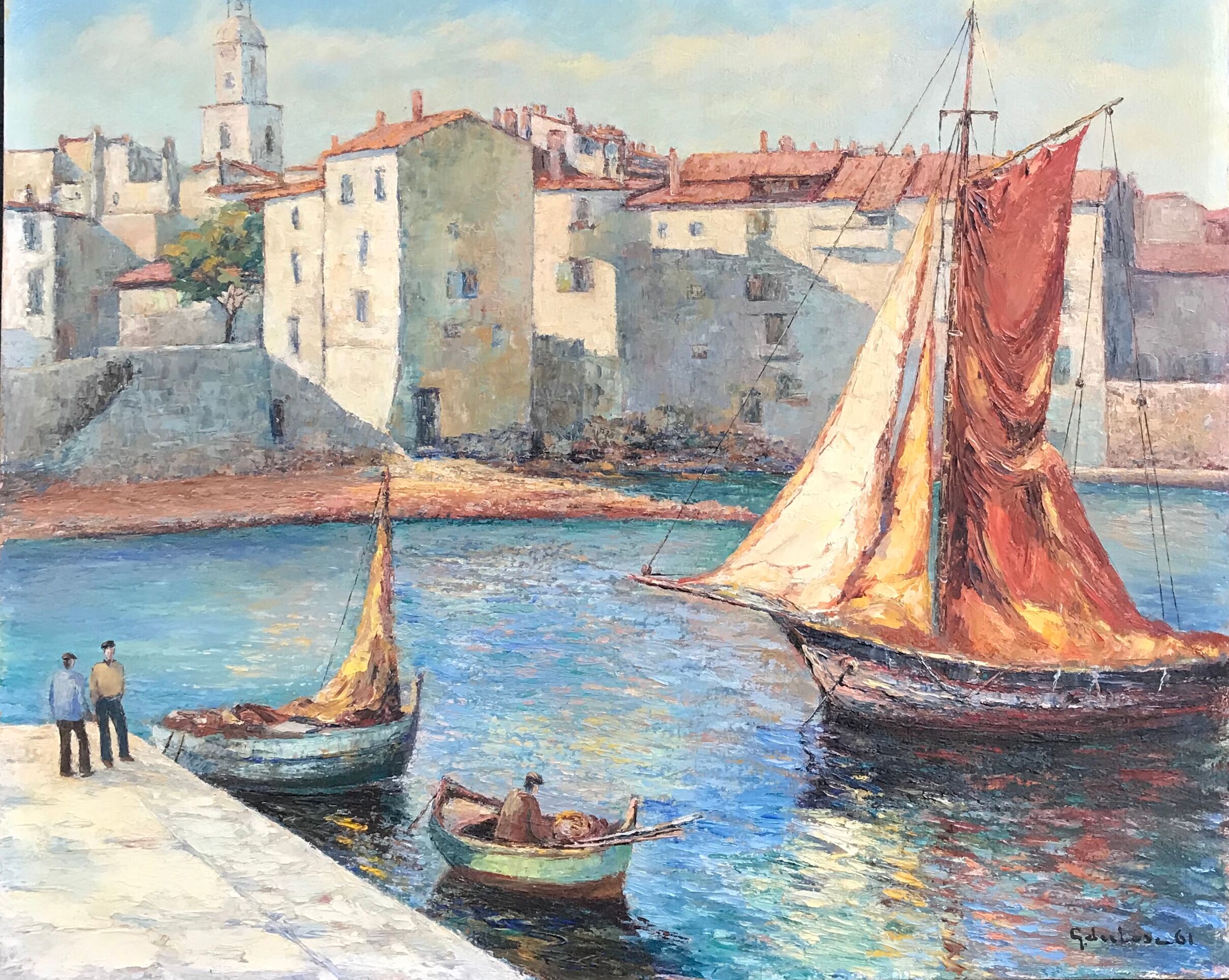 Southern Fishing Port Painting