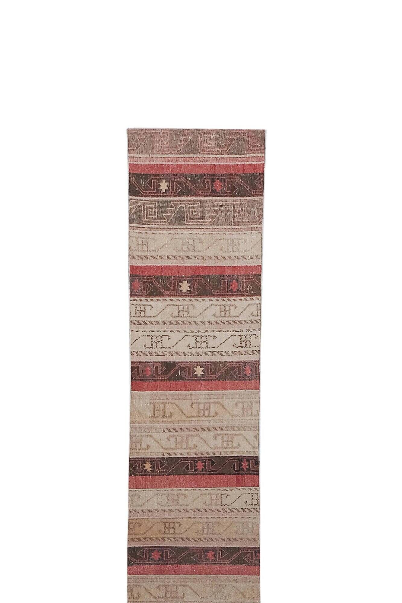Vintage Turkish hallway rug 72x778 cm