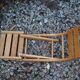 Chaise rustique pour enfant pliante en bois
