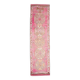 Tapis de couloir 3x11 à nuances roses, style oriental vintage fait main