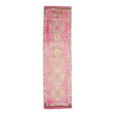 3x11 Pink Shades Hallway Runner Rug, Vintage Handmade Orientel Runner