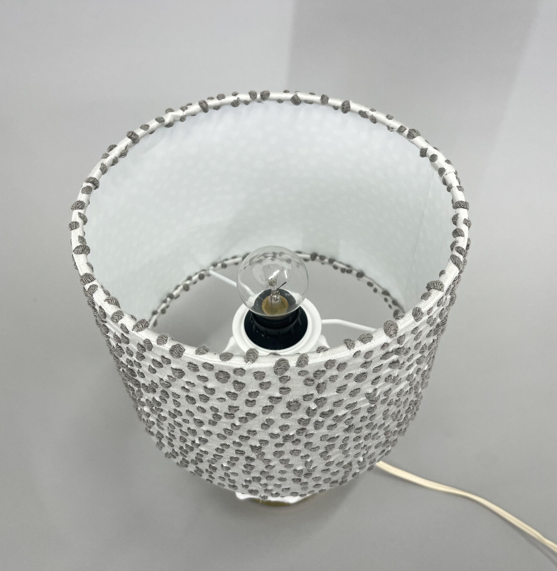 Lampe de table italienne en céramique émaillée d’artichaut du milieu du siècle