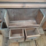 Shelf spices support wipes any drawer wood patinated