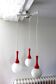 Vintage space age opaline ball waterfall ceiling light from the 70s by