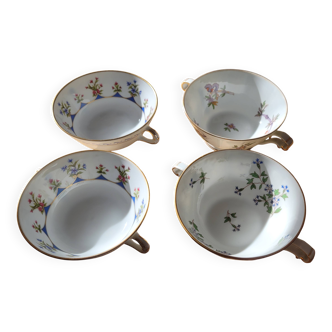 4 bols à thé bernardaud