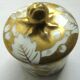 Cream pot, white porcelain and gold, Vine leaves, Limoges Depierrefiche