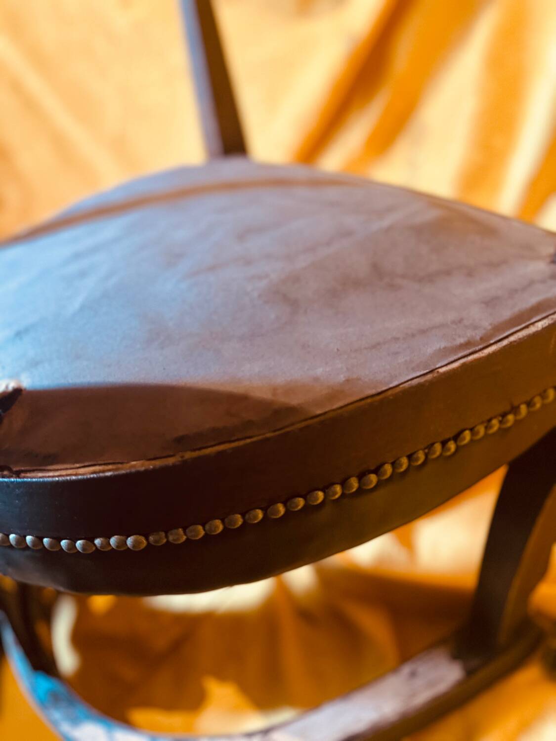 Pair of Empire style restoration armchairs from the 19th century.