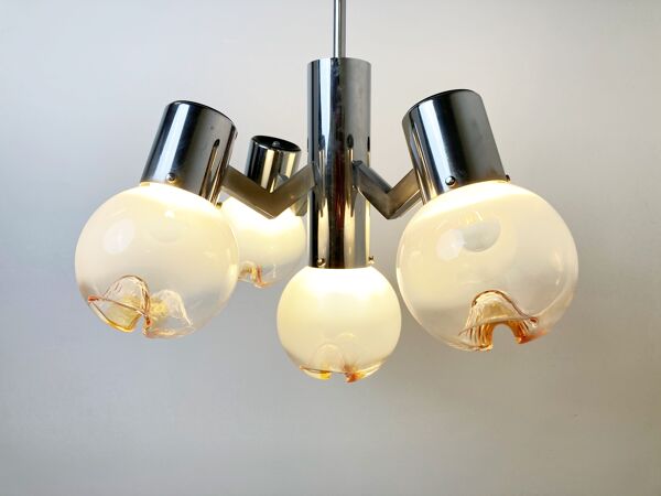 Lustre Mazzega vintage, années 1960