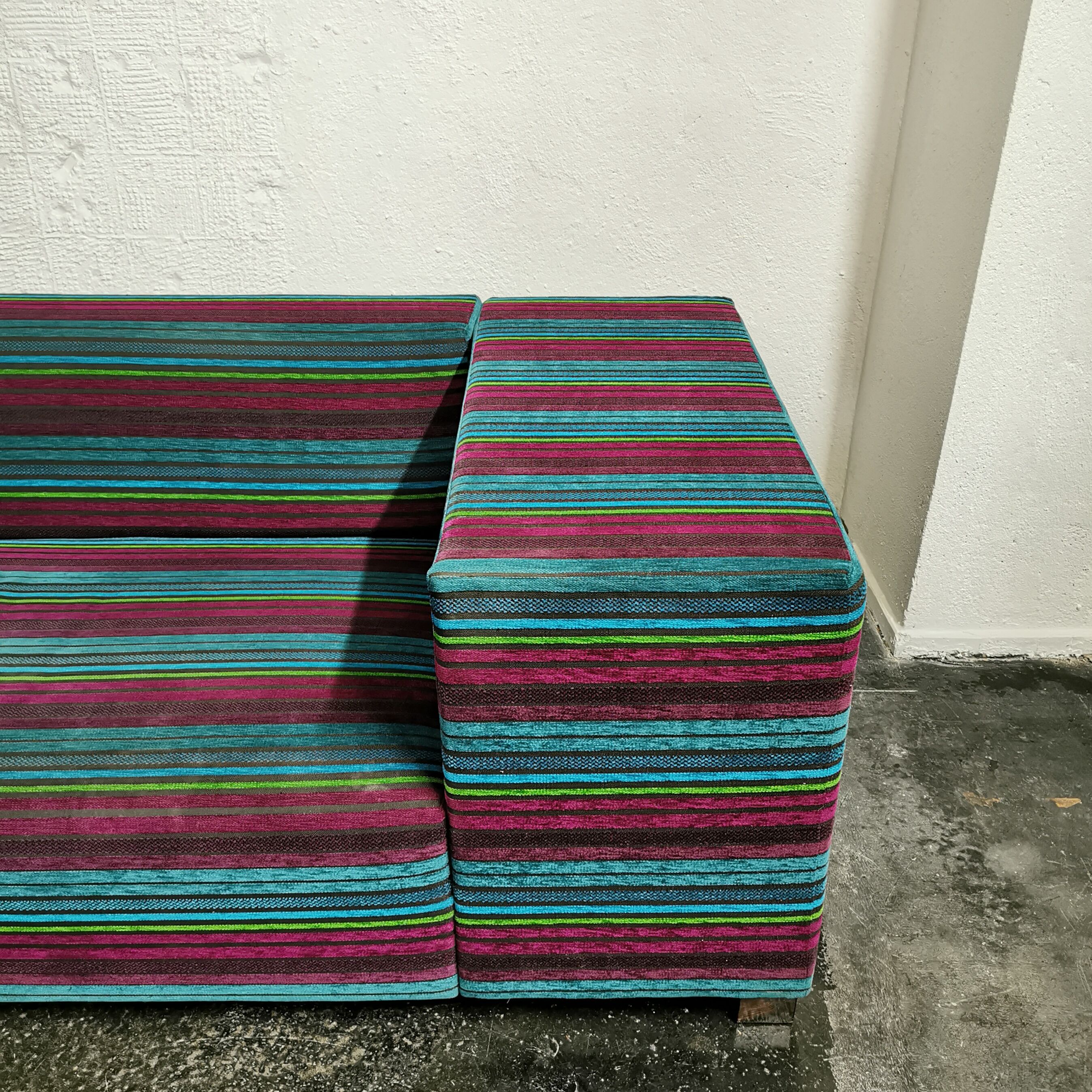 Contemporary 2-seater fabric sofa, Designers Guild