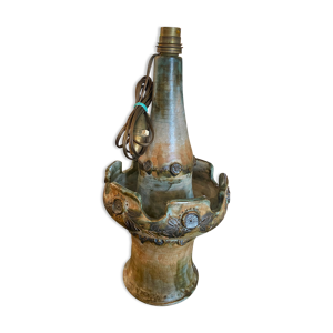 Pied de lampe en céramique vintage