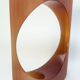 Translucent amber resin vase – Jacqueline Guénot, Full Moon® Paris