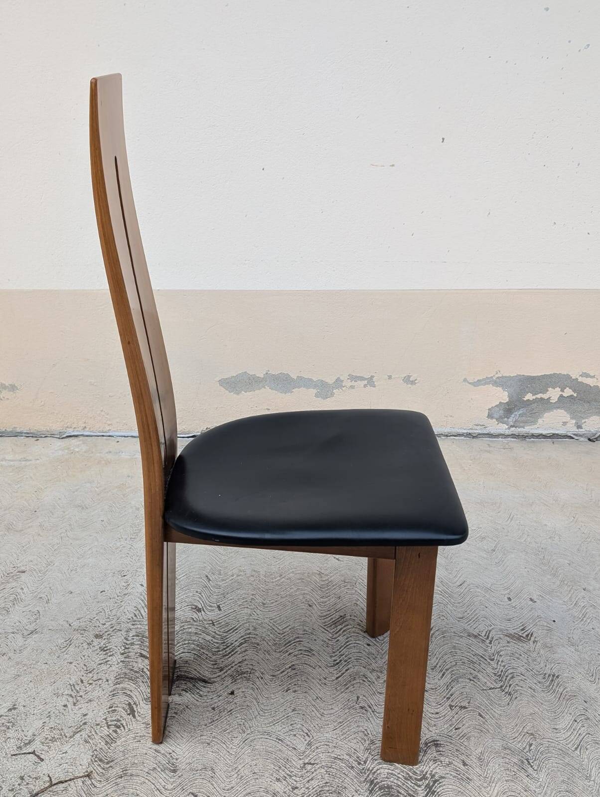 Set of 6 chairs by Mario Marenco for Mobilgirgi, 70s