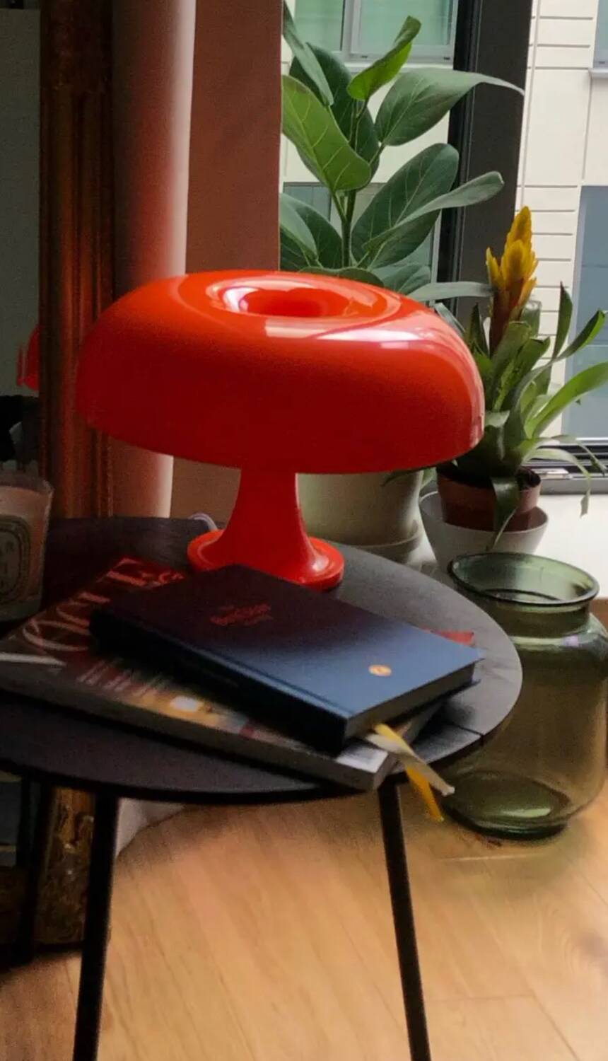 60s-70s style mushroom lamp