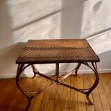 Wicker table, 1940s