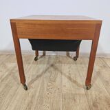 Sewing,Teak, Mid-Century Modern table, Denmark, 1950s/60s.