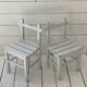 Pair of wooden children's chairs