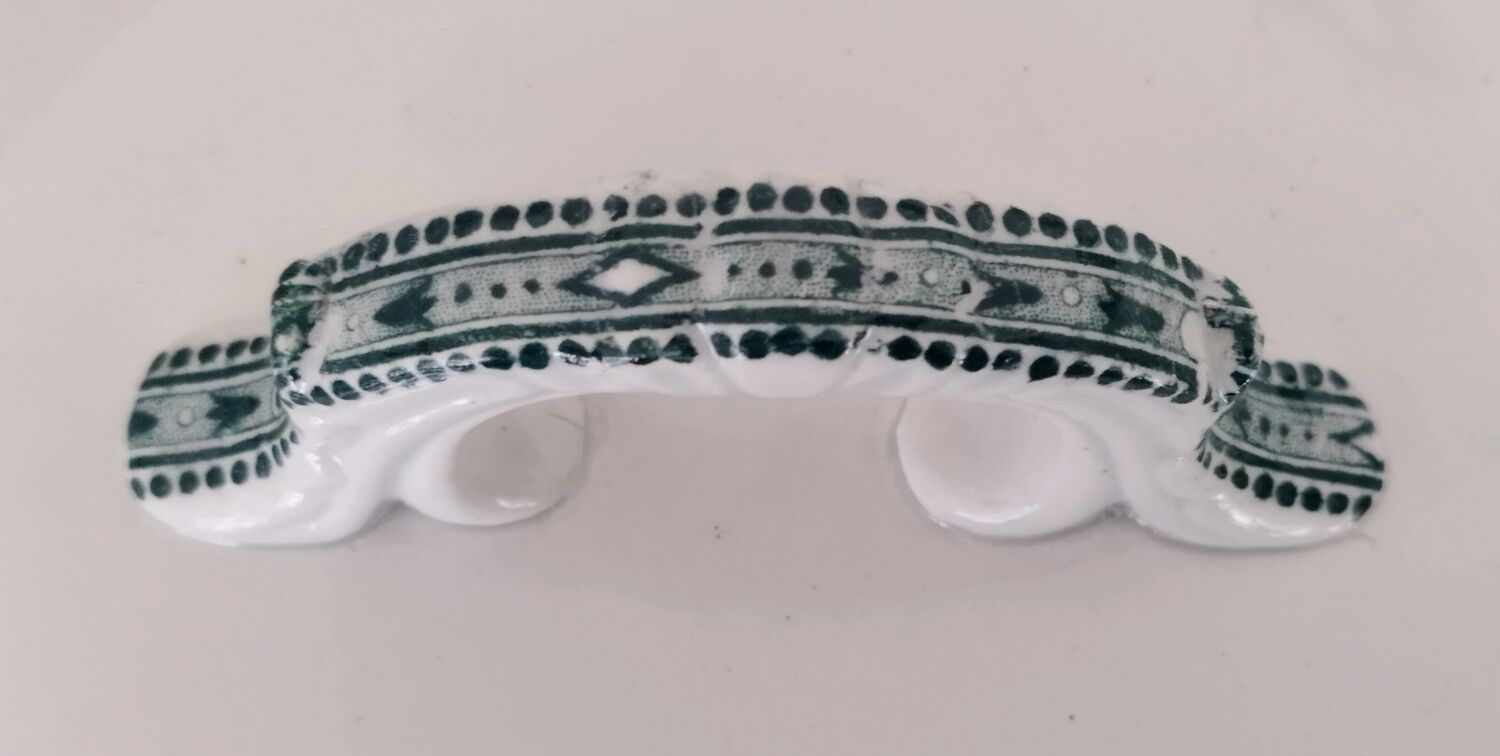 Vegetable soup tureen Old earthenware Saint Amand and Hamage Model Marceau