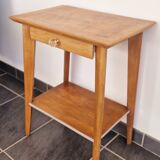 50s side table with compass legs