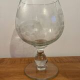 Large grape rinsed glass