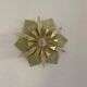 Pair of Italian vintage metal flower sconces
