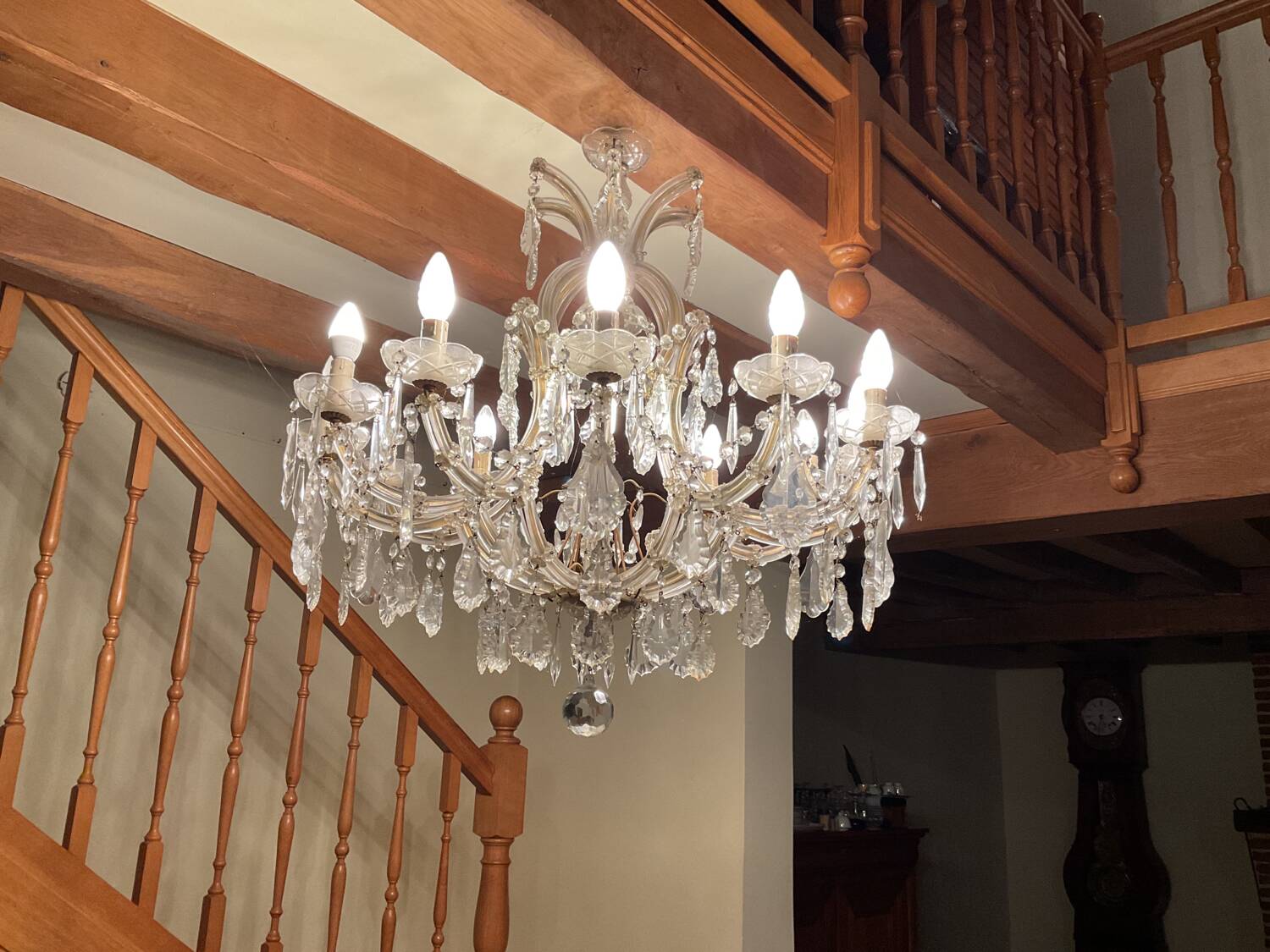 Lustre pampilles vintage