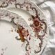 2 polychrome ironstone dinner plates "Wentworth" by Emile Bourgeois
