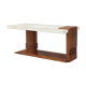 Coffee table in wood and parchment, France, 1930s