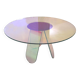 Shimmer Circular Table Made of Art Glass and Desgined by Patricia Urquiola