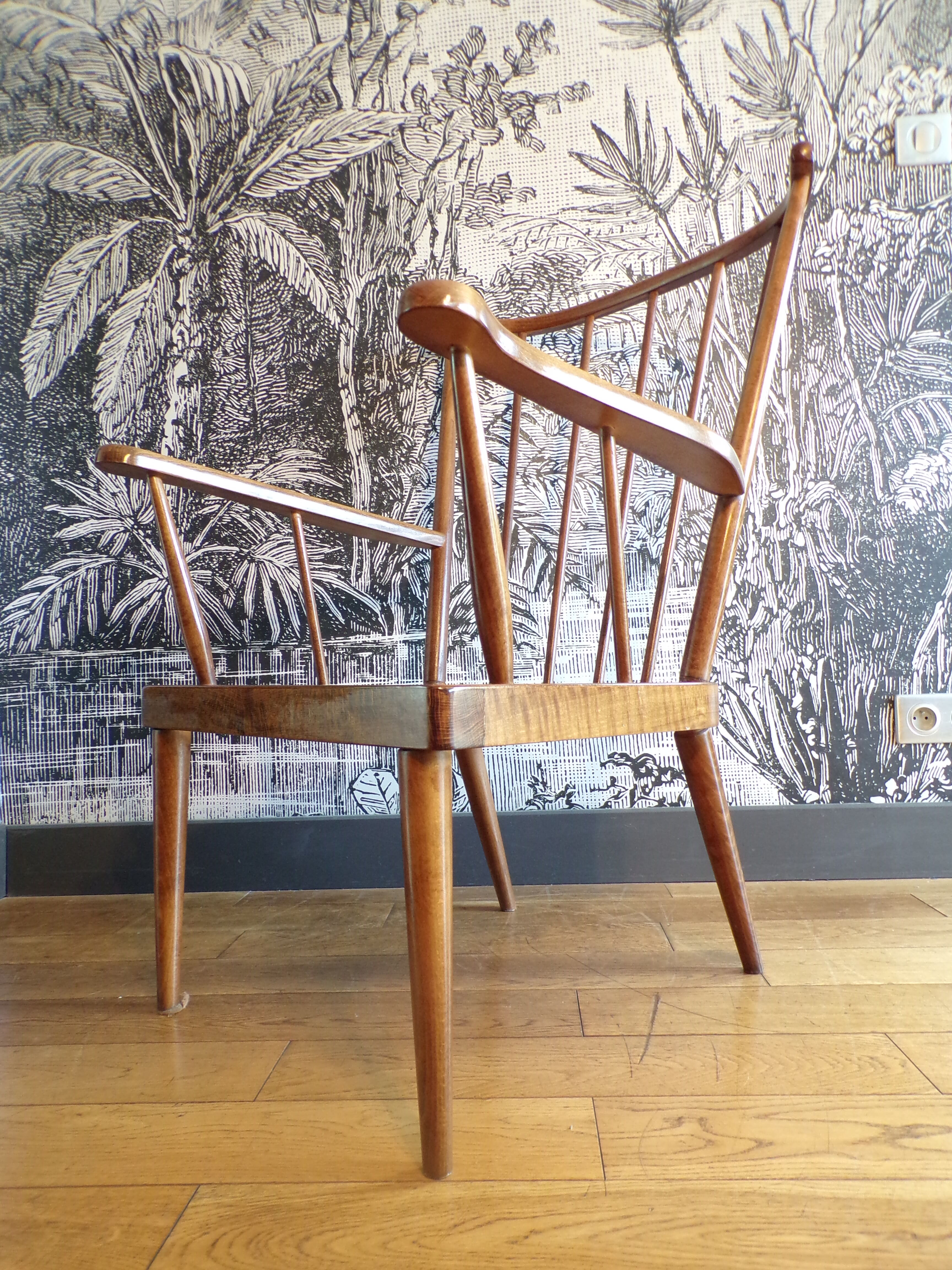 Baumann fan armchair