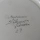 6 cups and saucers signed St Clement hand painted 1960
