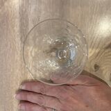 Set de 2 verres à vin en verre gravé
