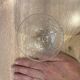 Set de 2 verres à vin en verre gravé