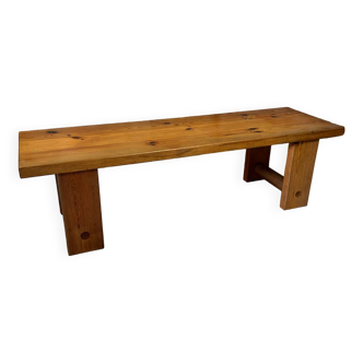 Solid pine coffee table / bench by Sven Larsson